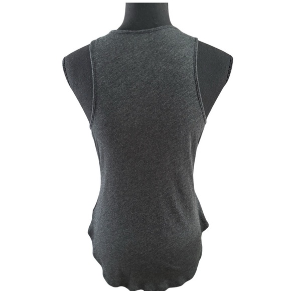 Express Sequin Black Metallic Scoop Neck Tank Top Sz Small - Picture 3 of 8